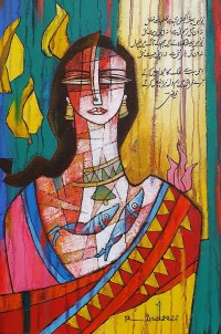 A. S. Rind, 12 x 18 Inch, Acrylic On Canvas, Figurative Painting, AC-ASR-557